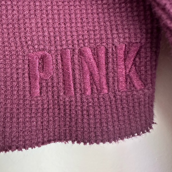 Victoria's Secret Plum Relaxed Crop Hoodie - Picture 2 of 5